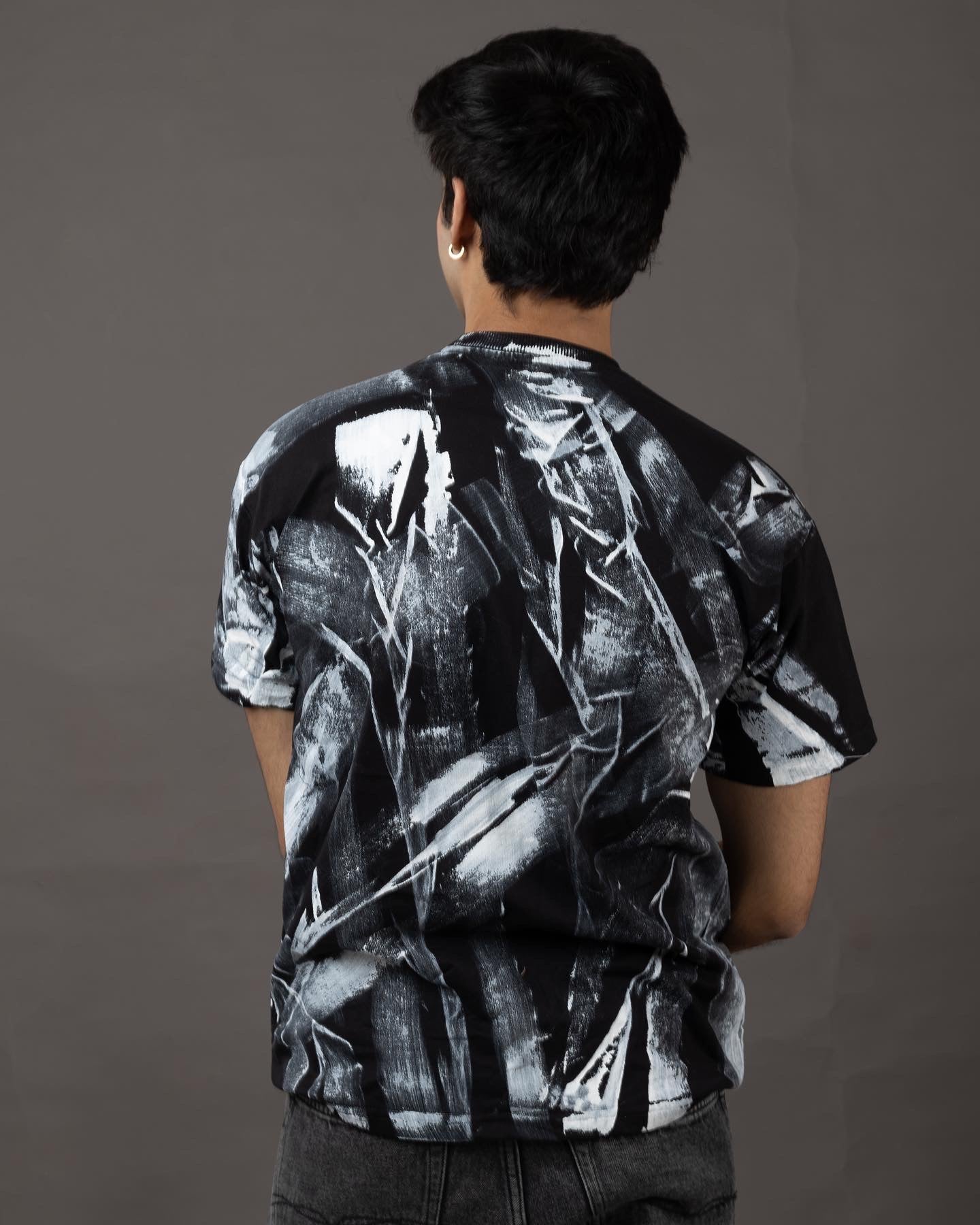 The Abstract Hand-painted oversize T-shirt